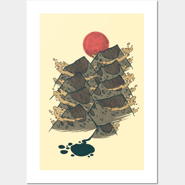 there's chocolate in those mountains Wall Art by againstbound